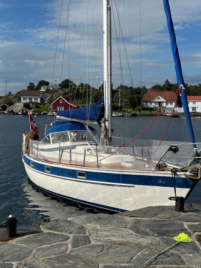 Yanmar diesel engine installed in a marine vessel.