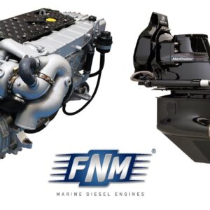 FNM - NEW FNM 42HPEP-300 300hp Marine Diesel Engine & Mercruiser Bravo 3 Sterndrive Package