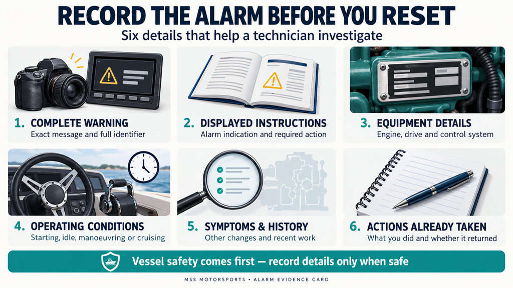 Volvo Penta Fault Codes Explained: EVC Alarms, Meanings & Safe Troubleshooting Steps Six details to record after a marine